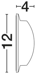 Aplica exterior cu iluminat sus si jos LED IP65 PASSO corten