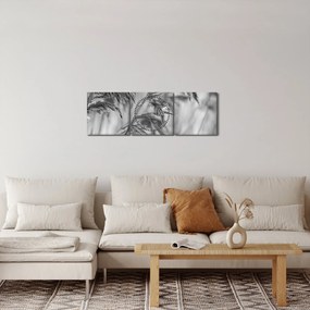 Tablou - Tei,alb-negru (cu ceas) (90x30 cm)