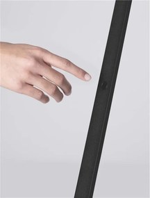 Lampadar/Lampa de podea LED stil minimalist LUSA negru/cafeniu