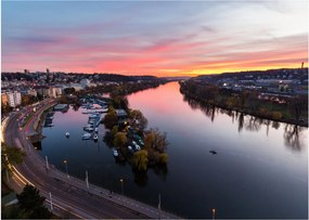 Tablou cu Praga nocturnă (70x50 cm)