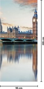 Fototapet pentru ușă - Londra Houses of Parliament (95x205cm)