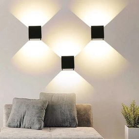 Aplica LED Exterior Cruz II BK