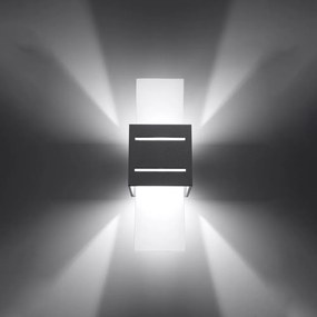 Aplică de perete gri Carlo – Sollux