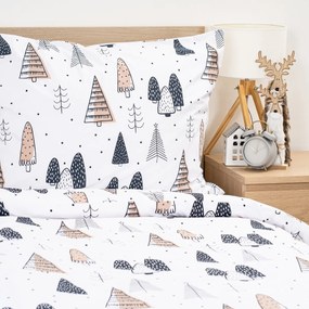 Lenjerie de pat din bumbac 4Home Frugal Winterland, 160 x 200 cm, 70 x 80 cm