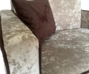 Fotoliu SAMY NEXT extensibil, cu lada de depozitare, stofa plusata bej , cadru metalic ,103x100x92 Catifea plusata, Bej