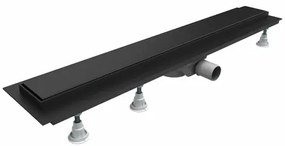 Set rigola pentru dus plus capac Omnires Lowfix 90 cm negru