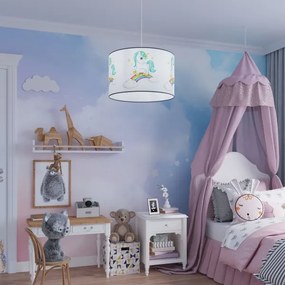 Lustră pe cablu pentru copii Sollux SL.1412 UNICORN 1xE27/15W/230V d. 30 cm