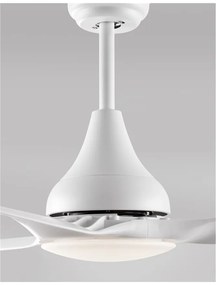 Lustra LED cu ventilator si telecomanda design modern Samoa alb NVL-5267301