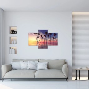 Tablou cu palmieri deasupra mării (90x60 cm)