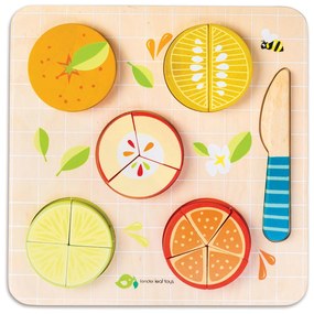 Puzzle educativ Fractionarea fructelor - Citrus Fractions - Tender Leaf Toys