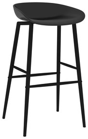 248155 vidaXL Scaune de bar, 2 buc, negru