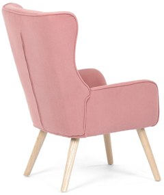Fotoliu cu spătar înalt PINK2, roz