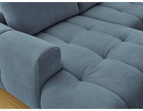 Colțar albastru extensibil/cu spațiu de depozitare (cu colț pe partea dreaptă/în formă de "U") Fuji – Bobochic Paris