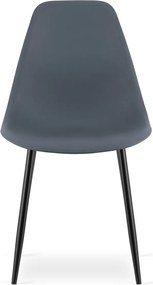 Reducere Scaun OSAKA gri ardezie cu picioare negre II. calitate