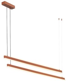 Lustră LED pe cablu Argon 8837 MIAMI LED/74W/230V 3000K maro