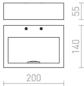 Aplică LED NEMAN LED/10W/230V RED-Design Rendl-R12595