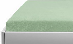 Cearsaf Frotir pentru patut cu elastic 70x140 cm verde