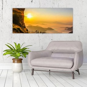 Tablou - Ceața de dimineață în vale (120x50 cm)
