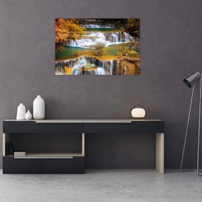 Tablou - Cascada Huay Mae Khamin, Thailanda (90x60 cm)