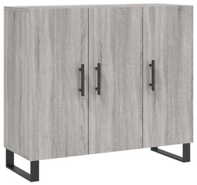 828138 vidaXL Servantă, gri sonoma, 90x34x80 cm, lemn compozit