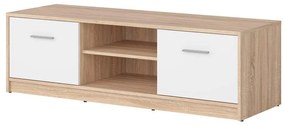 Masă TV Nepo Plus 28 (stejar sonoma + alb) . 1098390