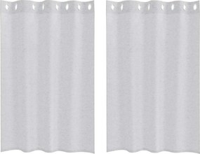vidaXL Cortină din Voile 2 pcs Gri deschis 140 x 140 cm Poliester