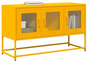 vidaXL Dulap TV, galben muștar, 100,5x39x60,5 cm, oțel laminat la rece