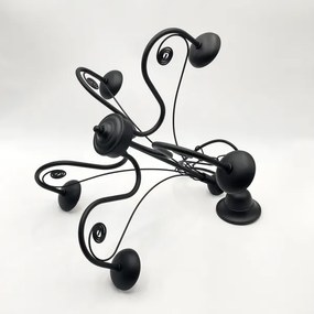 Lustră pe lanț Brilagi COTTAGE 5xG9/40W/230V negru/alb