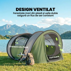 Outsunny cort automontant pop-up instant rapid de instalat | Aosom Romania