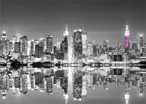 Tablou - New York și zgârie-norii mov (70x50 cm)
