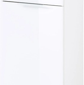 Dulap de baie alb înalt cu aspect de lemn de stejar 39x112 cm Pescara – Germania