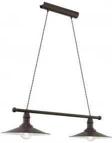 Suspensie vintage 2 becuri E27 STOCKBURY 49457 Eglo
