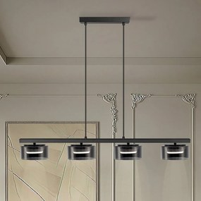 Lustra LED suspendata design modern Olaia 4L Fumuriu