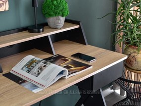 Masă PC Aspart (stejar + negru). Promo -12%. 1109727
