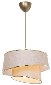 Lustra cu o singura lumina PWL-1127, E27 bej-maro-auriu, 32,5x65 cm