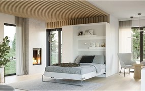 Dulap Modern Loft S pentru pat rabatabil vertical - alb mat