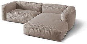 Colțar modular bej (cu colț pe partea dreaptă) Martina – Micadoni Home