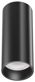 Plafoniera LED design tehnic Focus negru, 4000K