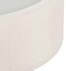 Plafonieră JASMIN 1xE27/20W/230V ø 27,5 cm stejar alb Kanlux 23123