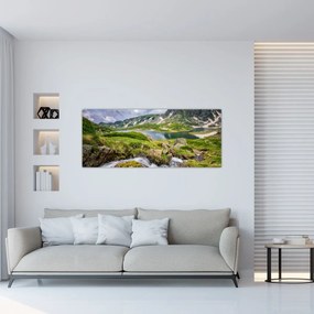 Tablou - Vedere la Muntele Rila (120x50 cm)