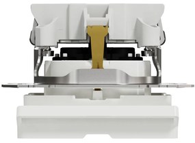 Priza simpla cu impamantare, cu capac, 16A, IP20, Alb Schneider Sedna Design