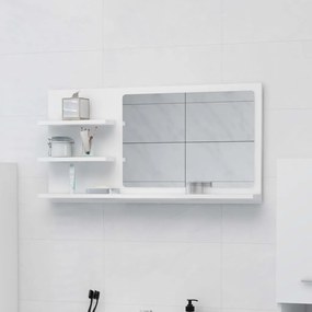 805015 vidaXL Oglindă de baie, alb, 90 x 10,5 x 45 cm, PAL