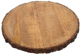 Tocător din lemn de servire ø 39 cm Mango – Orion