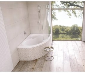 Ravak CL21000000 - Cadă de colț ROSA 160x105 cm acrilic/alb