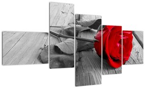 Tablou - trandafir cu flori ro?ii (150x85cm)