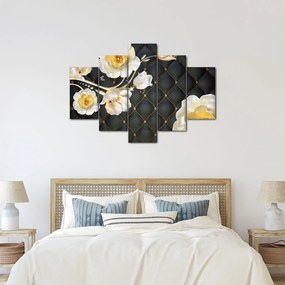 Tablou - Imagine cu flori de trandafir alb (150x105 cm)