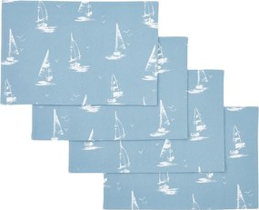 Suporturi pentru farfurii 4 buc. din bumbac 30x46 cm Salcombe Boats – Catherine Lansfield