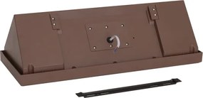 Brilagi - Lampă LED de perete pentru exterior cu senzor TRIANGLE, 42W, 230V, maro, IP65