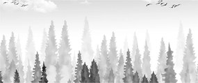 Tablou - Culmi de pădure (120x50 cm)
