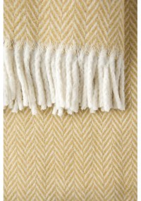 Pled din amestec de bumbac Euromant Skyline, 140 x 180 cm, gri - maro